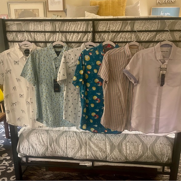 Woven designer button shirts, amazing prints for collectors - Picture 1 of 3